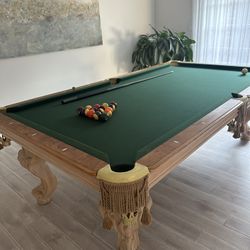 Pool/Billiards Table - Solid Wood 