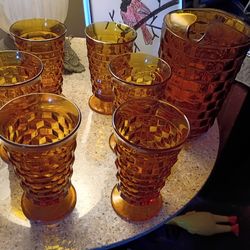 Indiana Glass Pitcher Set