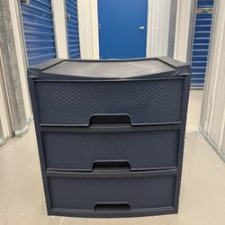 3 Drawer Dresser Storage Plastic Organizer