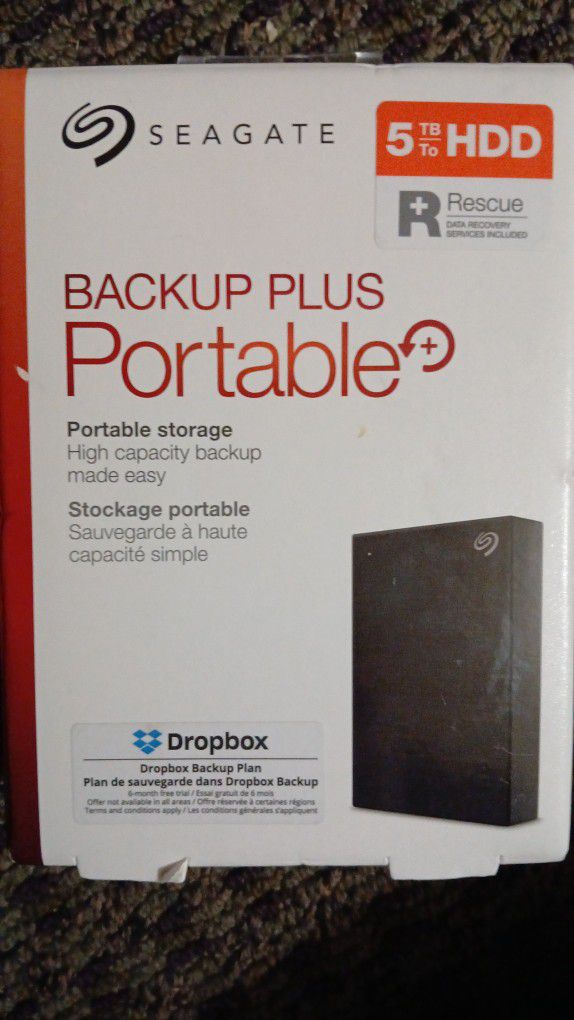 Seagate 5TB HDD Backup PLUS Portable
