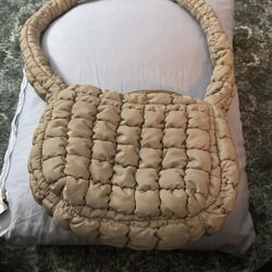 Beige Puff purse