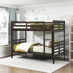 Brown Twin/ Twin Bunk Bed 