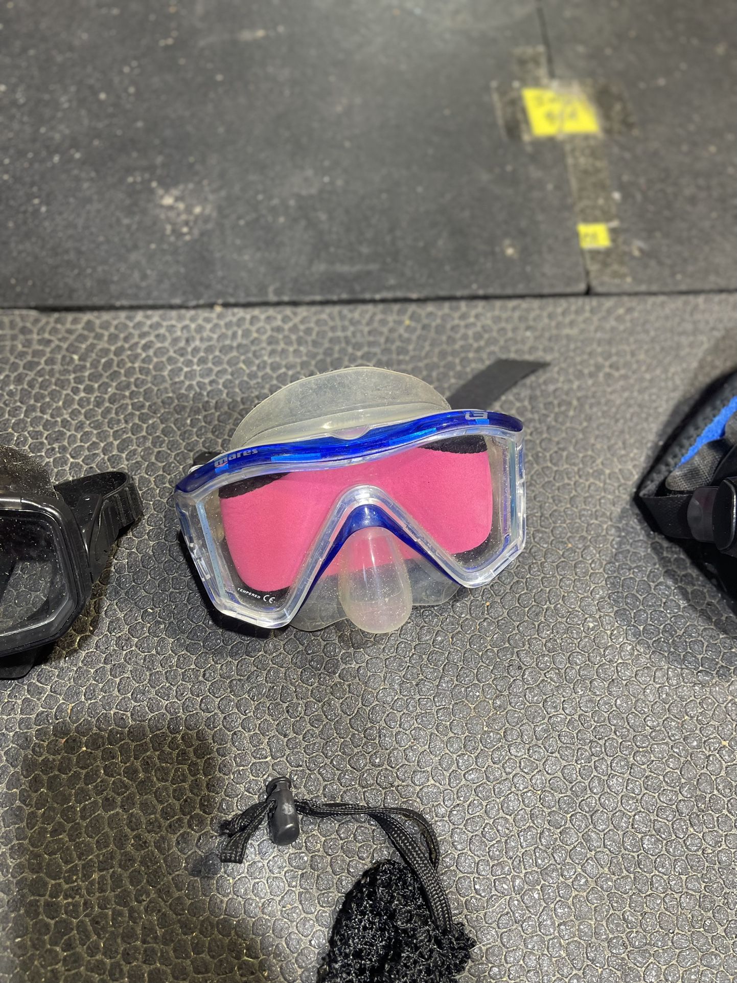 Mares dive mask, tempered glass lens