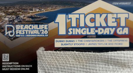 Single day BeachLife Ticket. Can be used for today or sunday