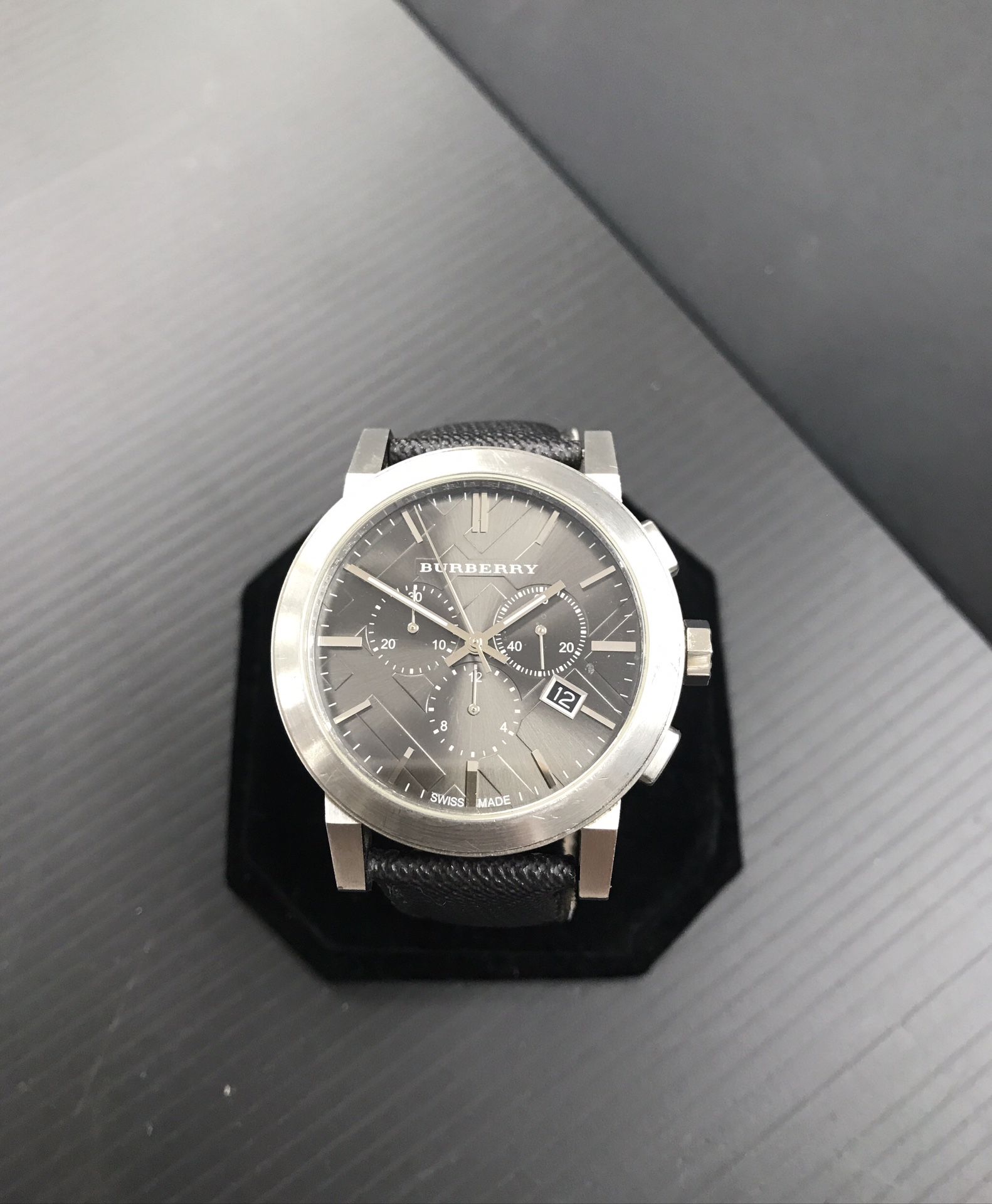 BURBERRY Men’s THE CITY Grey Watch 45 MM