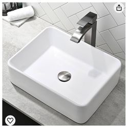 Porcelain Sink With Faucet 