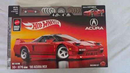 Hot Wheels Mattel Brick Shop '90 Acura NSX Building Set