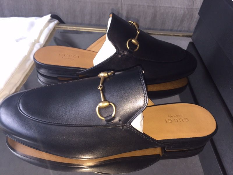 Gucci leather princetown loafers