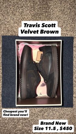 Jordan 1 Low Travis Scott Velvet Brown