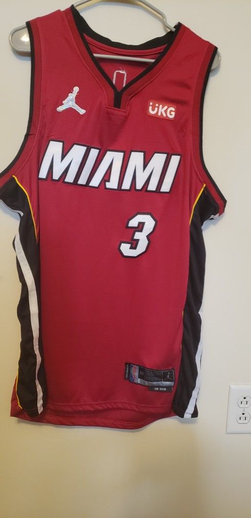 Authentic Jordan Dwayne Wade Red Jersey