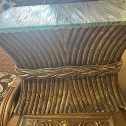 Table/side Wheat Rattan