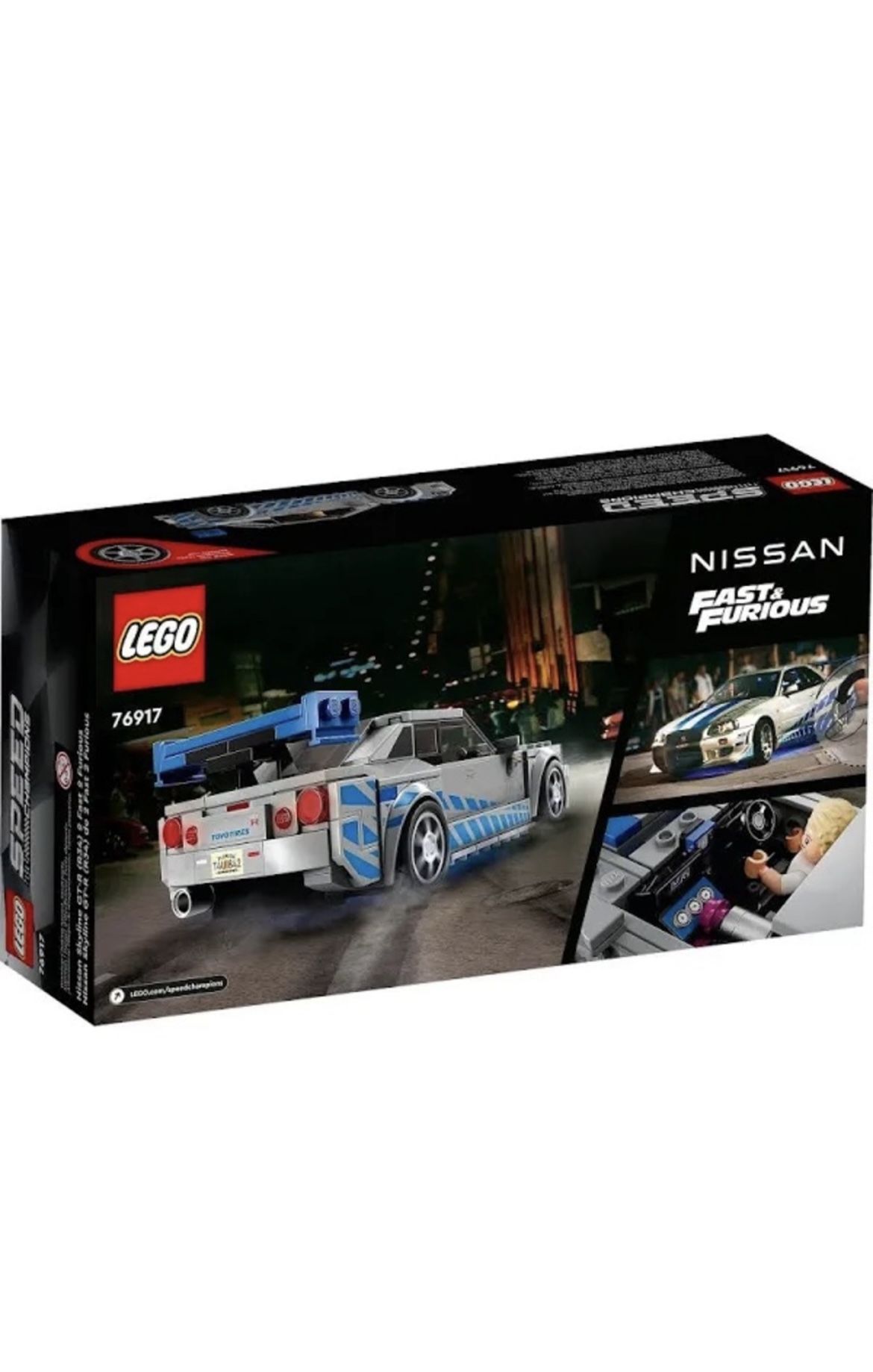 LEGO Speed Champions 2 Fast 2 Furious Nissan Skyline GT-R (R34), 2023 (76917)