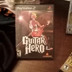4 Ps2 Games Guitar Hero Hit Man Dangerous Hunt And pro Bass Challenge 