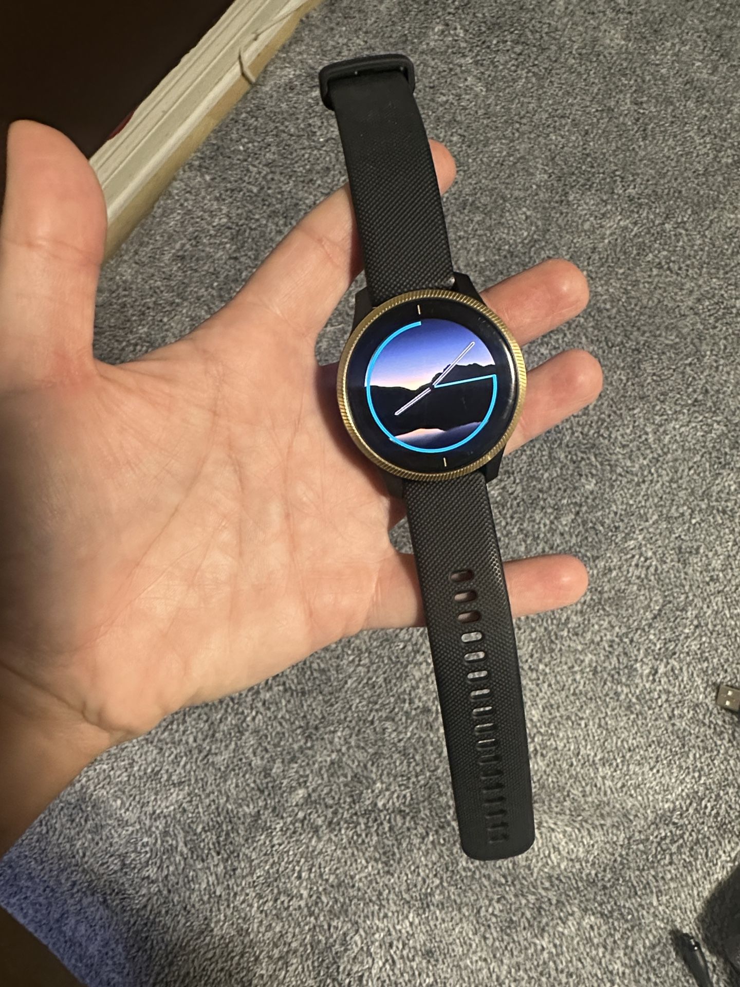 Garmin Venu- Black with Gold bezel