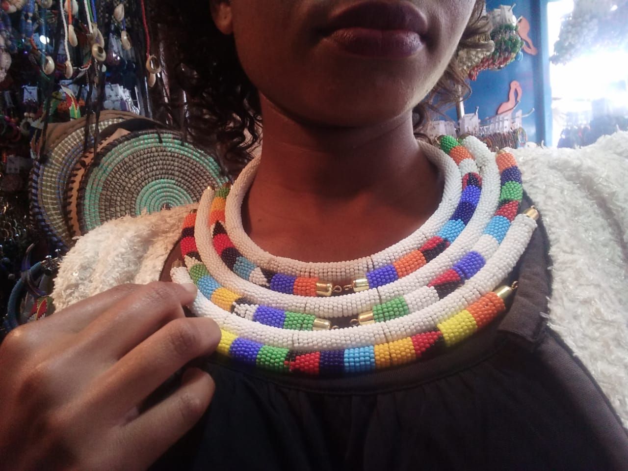 Authentic African bracelets, earrings, and neclaces