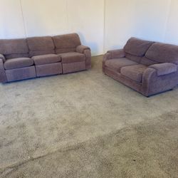 Recliner Couch And Loveseat Sofa Set *Free Delivery*
