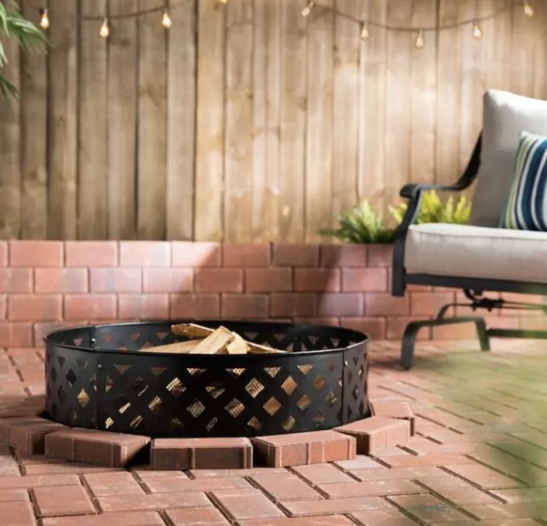 New Style Selections 30-in Lattice Fire Ring / Camp Fire / Outdoors