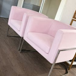 Accent chairs pink