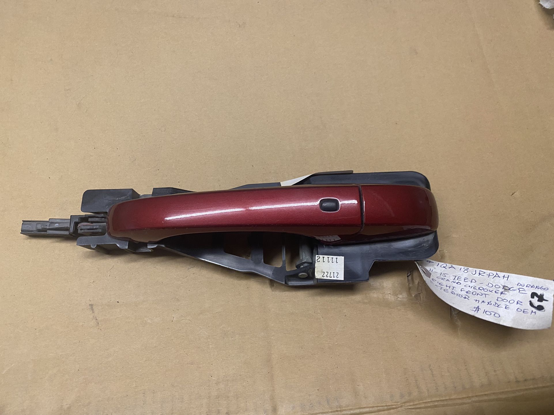 Dodge Durango Front Right Passenger Side Exterior Door Handle 1qa18jrpah