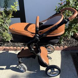 Mima Xari Luxury Stroller/Brown Leather Style 