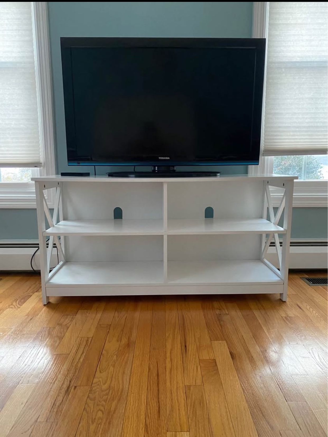 White TV Stand Console