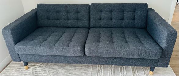 Sofa Morabo Gunnared dark gray/ wood