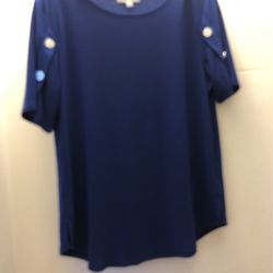 Women’s blue shirt