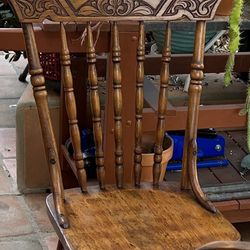 Press back Chairs. Circa 1905.