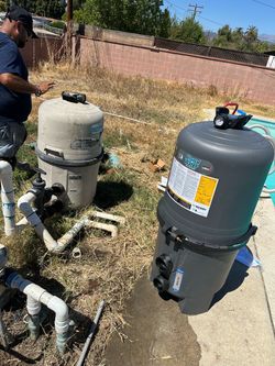 New pool filter (installed)