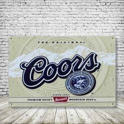  Coors Vintage Style Antique Collectible Tin Metal Sign Wall Decor