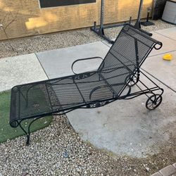Wrought Iron Lounge Chair