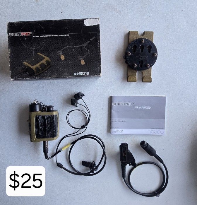 NACRE QUIET PRO Tactical Headset Single Type - For Motorola XTS Series