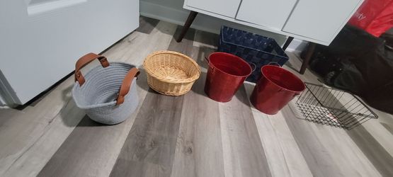 Mixed Storage Baskets and Buckets Set