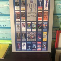 Super Bowl Tickets Memorabilia 