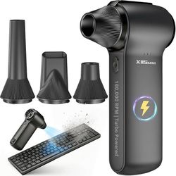 Compressed Air Duster, 180000RPM Rechargeable Cordless Electric Blower   About this item  【180000RPM Power – Compressed Air Alternative】 Replace dispo