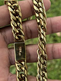 18k gp gold chain