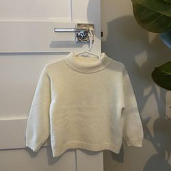 NWT Zara Cream Knit Turtleneck Sweater
