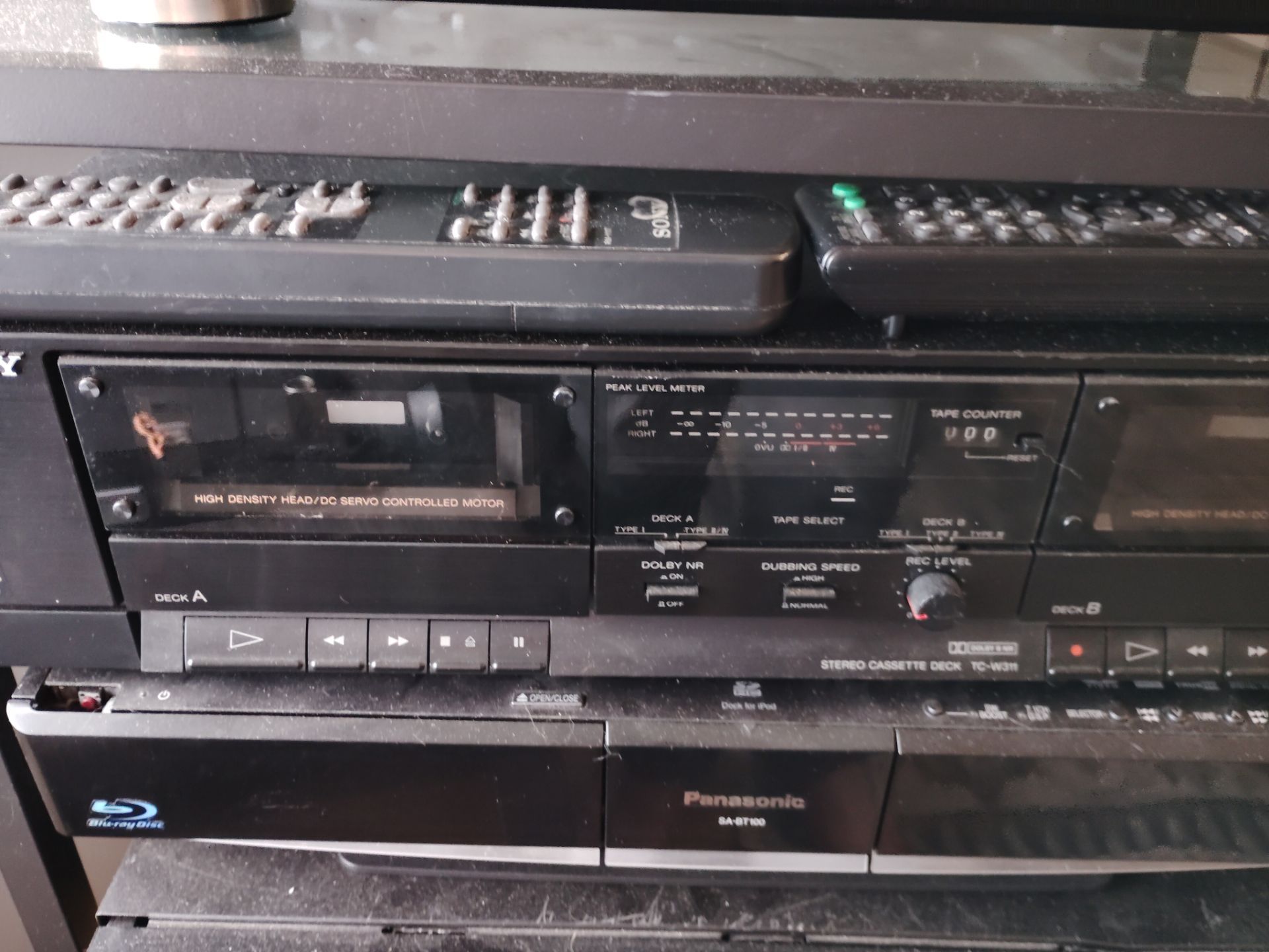 Sony dual tape deck1c-3 with the original remote