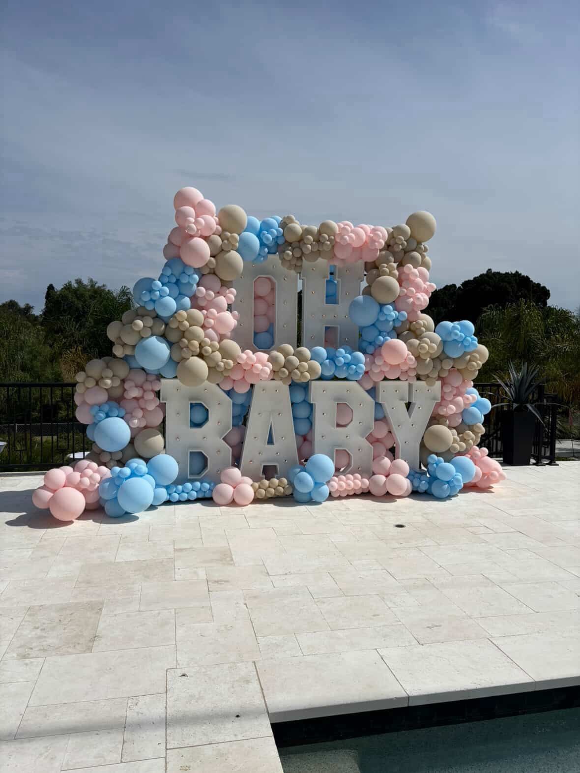Gender Reveal Set Up