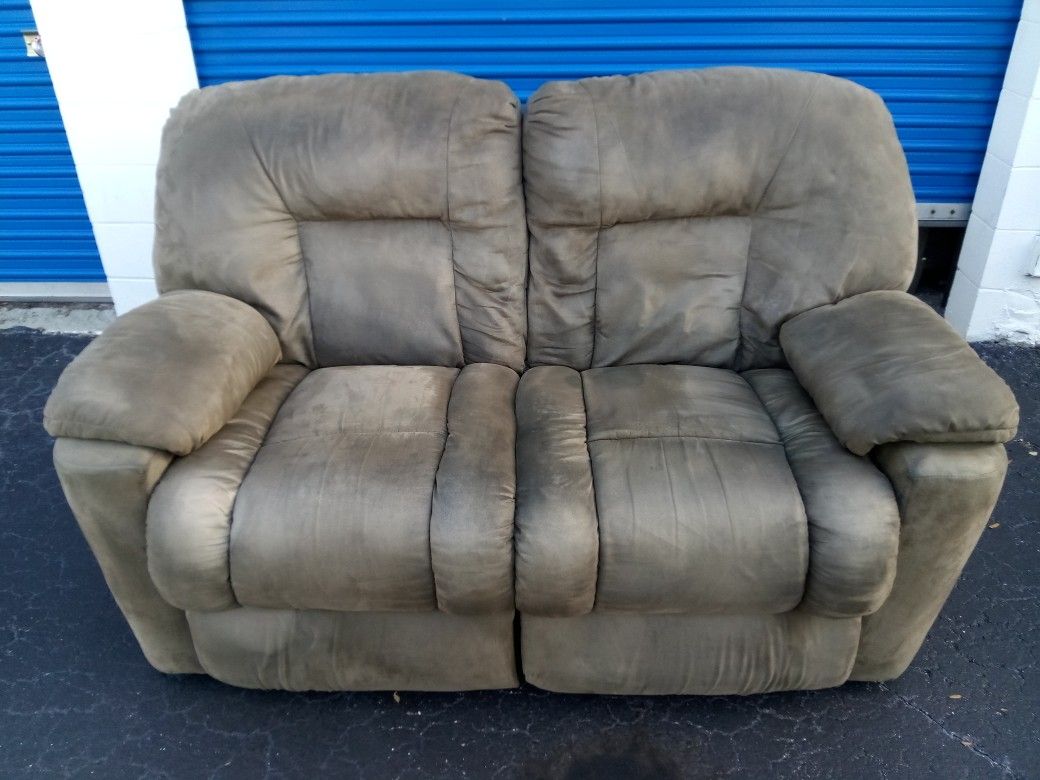 Gray Recliner Loveseat