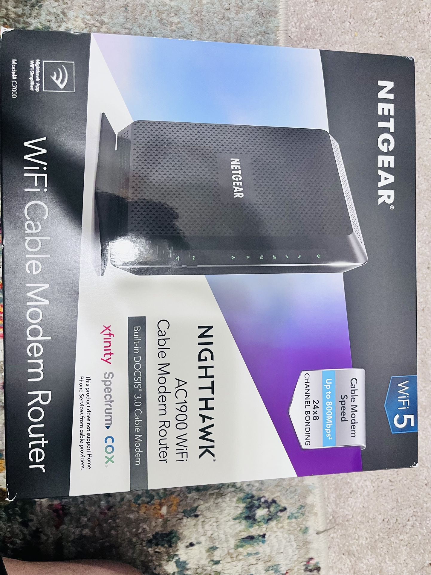 Netgear Nighthawk Cable Modem Router Ac1900
