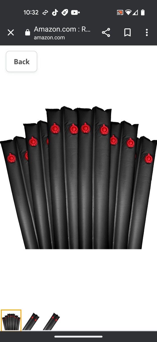 Winter Water Tube Weights For Pool Cover 10ft 16g