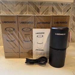 NEW - LabCharge Small Ionic Air Purifier (Set of 5) - Silent HEPA filter - Covers 250sf