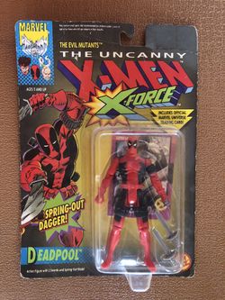 X Men The Uncanny 1st Edition DEADPOOL 5" Action Figure (1992 Toy Biz) OBO