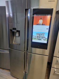 Samsung. Smart Refrigerator 4 doors Stainless steel counter Depth