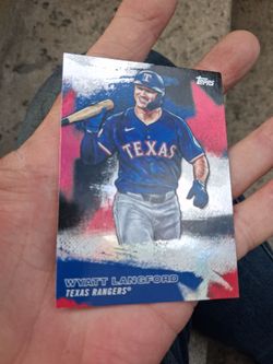 2026 Topps Series 2 Wyatt Langford Stars of MLB Crackle Foil #SMLB-58. Near Mint Condition