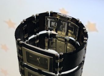 Emporio Armani leather watch for men