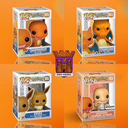 Pokemon Funko Pop Vinyl Figure 4-Pack - Charizard/Charmander/Eevee