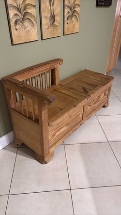 Wooden Bench/Love seat **MOVING SALE, MUST GO**