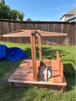 Wooden sandbox